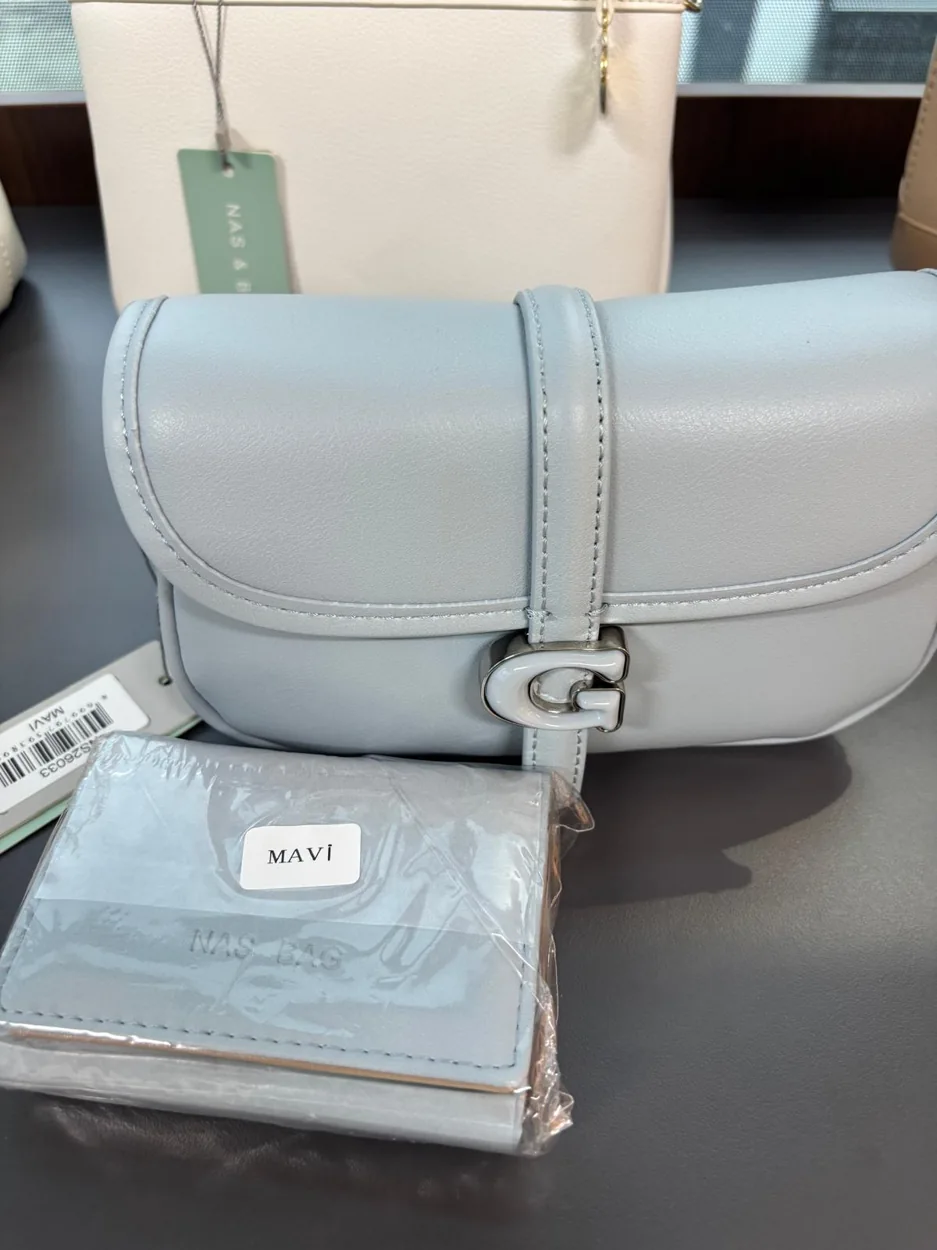 NAS & BAGS mavi çanta